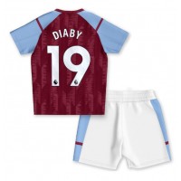 Aston Villa Moussa Diaby #19 Hjemme Trøje Børn 2023-24 Kortærmet (+ Korte bukser)
